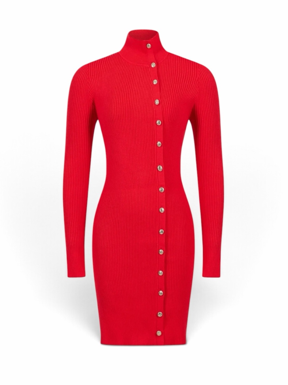 Generation Love Red Yara Ribbed Dress Sz L NWT